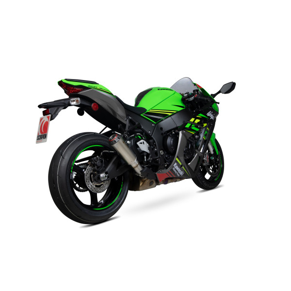Scorpion Exhaust Kawasaki Ninja ZX-10R / ZX-10RR / ZX-10R SE 2016 - 2020 Red Power Slip-on Titanium Sleeve